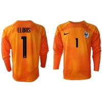 Koszulka piłkarska Francja Hugo Lloris #1 Bramkarska Strój Domowy MŚ 2022 tanio Długi Rękaw